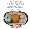 The multi-functional mommy bag has a large capacity and is lightweight undefined